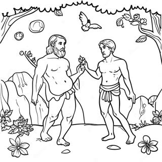 The Fall Of Man Coloring Page 66732-53631