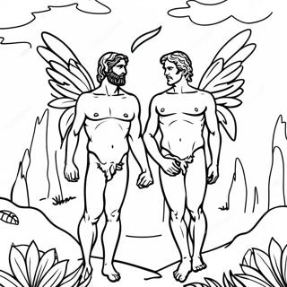 The Fall Of Man Coloring Page 66732-53632