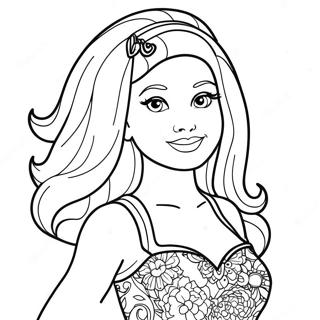 Chelsea Barbie Coloring Page 66792-53678