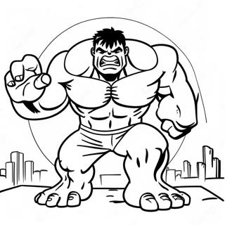 Hulk In Action Coloring Page 66803-53690