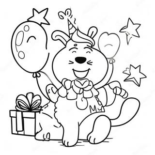 Happy Birthday Nana Coloring Pages