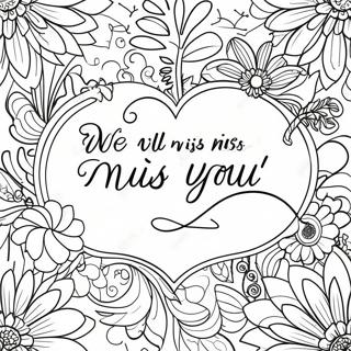 We Will Miss You Coloring Page 6681-5498