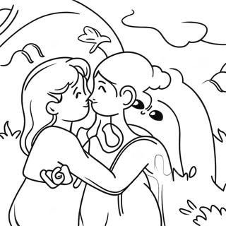 Farewell Friends Coloring Page 6682-5501