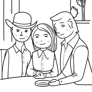 Farewell Friends Coloring Page 6682-5504