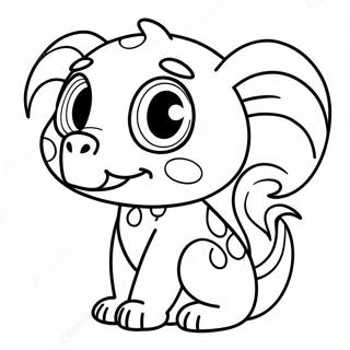 Charming Tikki Kwami Coloring Page 66833-53716