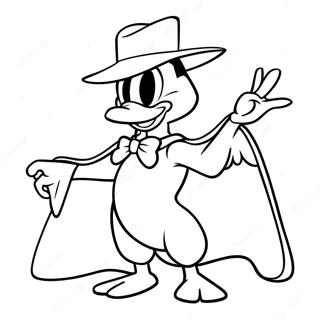 Darkwing Duck In Heroic Pose Coloring Page 66853-53740