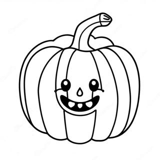 Smiling Pumpkin Face Coloring Page 66863-53736