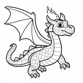 Colorful Dragon Flying Coloring Page 66873-53745