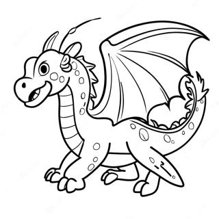 Colorful Dragon Flying Coloring Page 66873-53746