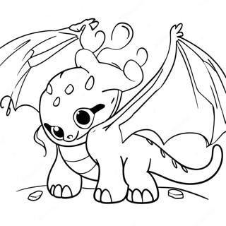 Toothless And Light Fury Playful Scene Coloring Page 66893-53761