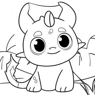 Toothless And Light Fury Playful Scene Coloring Page 66893-53764