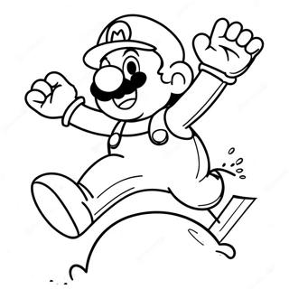 Mario Jumping High Coloring Page 66902-53767