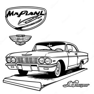 Chevy Impala Classic Car Coloring Page 66912-53770