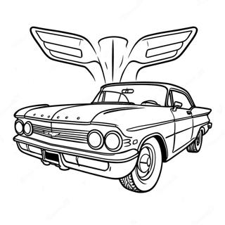 Chevy Impala Classic Car Coloring Page 66912-53771