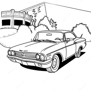 Chevy Impala Sporty Design Coloring Page 66913-53778