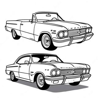 Chevy Impala Sporty Design Coloring Page 66913-53779