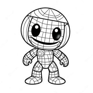 Sackboy Coloring Pages