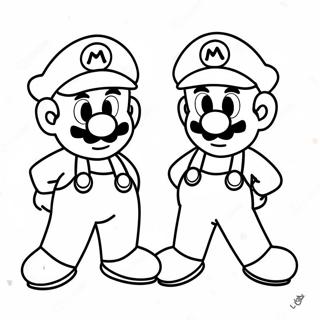 Mario Christmas Coloring Pages