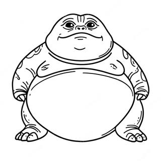 Jabba The Hutt Coloring Page 66932-53790