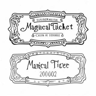 Magical Golden Ticket Adventure Coloring Page 66943-53806