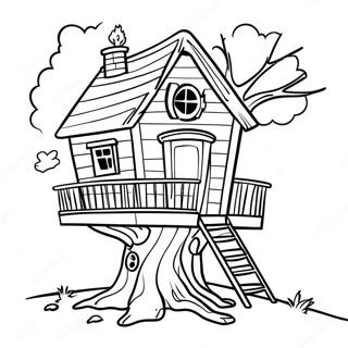 Tree House Mysteries Adventure Coloring Page 66982-53828