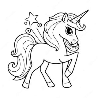 Sparkly Unicorn Academy Coloring Page 67003-53851