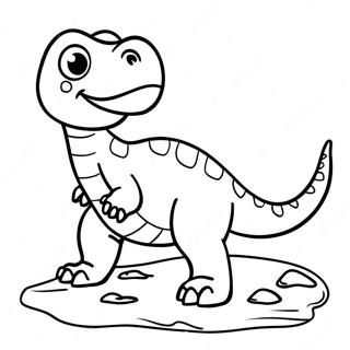 Dinosaur Footprint Coloring Pages