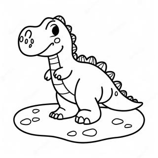 Dinosaur Footprint Coloring Page 67022-53858