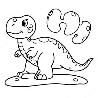 Dinosaur Footprint Coloring Page 67022-53859