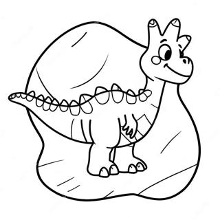 Colorful Dinosaur Footprint Coloring Page 67023-53861