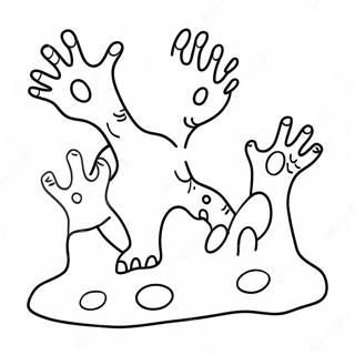 Colorful Dinosaur Footprint Coloring Page 67023-53862