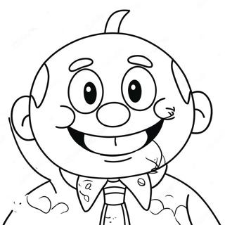 Funny Mike With A Big Smile Coloring Page 67033-53870