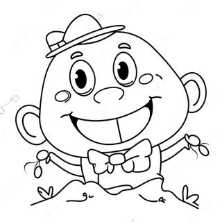 Funny Mike With A Big Smile Coloring Page 67033-53871