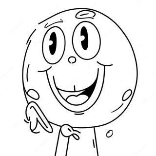 Funny Mike With A Big Smile Coloring Page 67033-53872