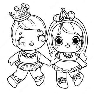 Sparkly Lol Dolls Coloring Page 67053-53891