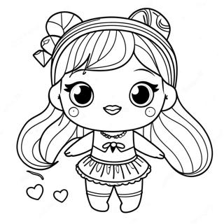 Sparkly Lol Dolls Coloring Page 67053-53892