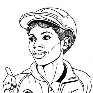 Wilma Rudolph Coloring Pages