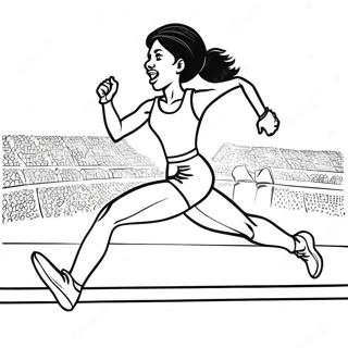 Wilma Rudolph Coloring Pages