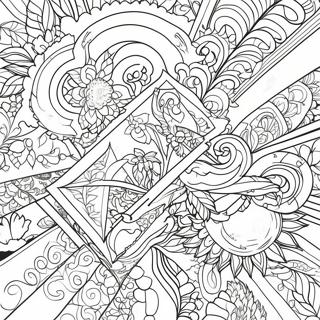 Red X Coloring Pages