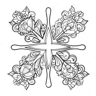 Red X Coloring Page 67072-53903