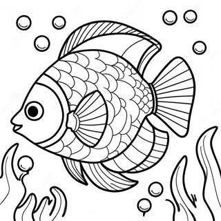 Colorful Tropical Fish Coloring Page 6712-5522