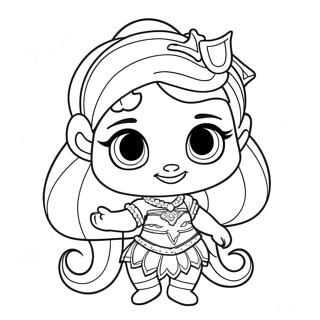 Leah Shimmer And Shine Coloring Page 67132-53958