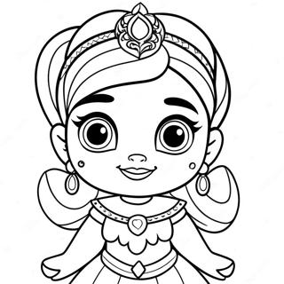 Leah Shimmer And Shine Coloring Page 67132-53959