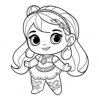 Leah Shimmer And Shine Coloring Page 67132-53960