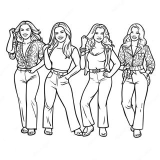 Mamma Mia Characters Coloring Page 67153-53969