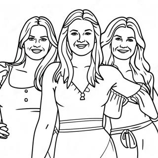 Mamma Mia Characters Coloring Page 67153-53971