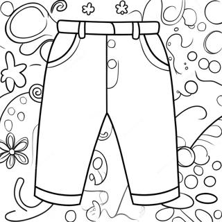 Cute Cartoon Pants Coloring Page 67162-53975