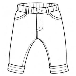 Cute Cartoon Pants Coloring Page 67162-53976