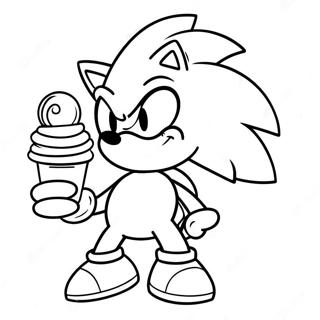 Sonic The Hedgehog With Cream Coloring Page 67183-53994