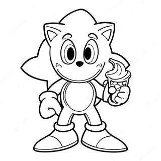 Sonic The Hedgehog With Cream Coloring Page 67183-53995